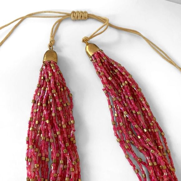 Multi Strand Seed Bead Necklace - Picture 4 of 4